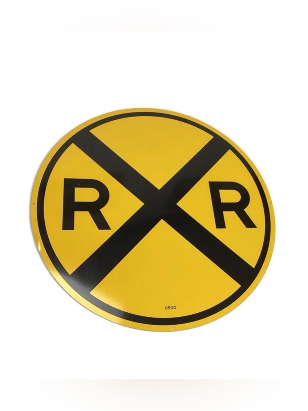 17.5” Round Metal RR Crossing Sign